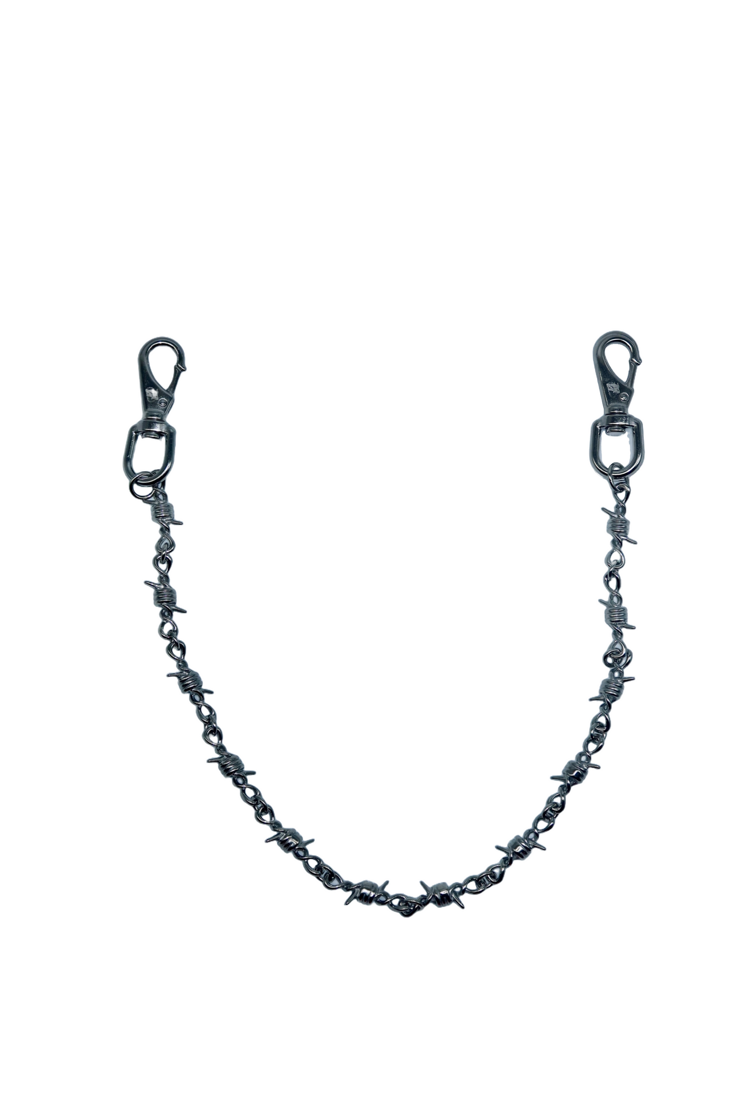Barbed wire Jean chain ( Silver )