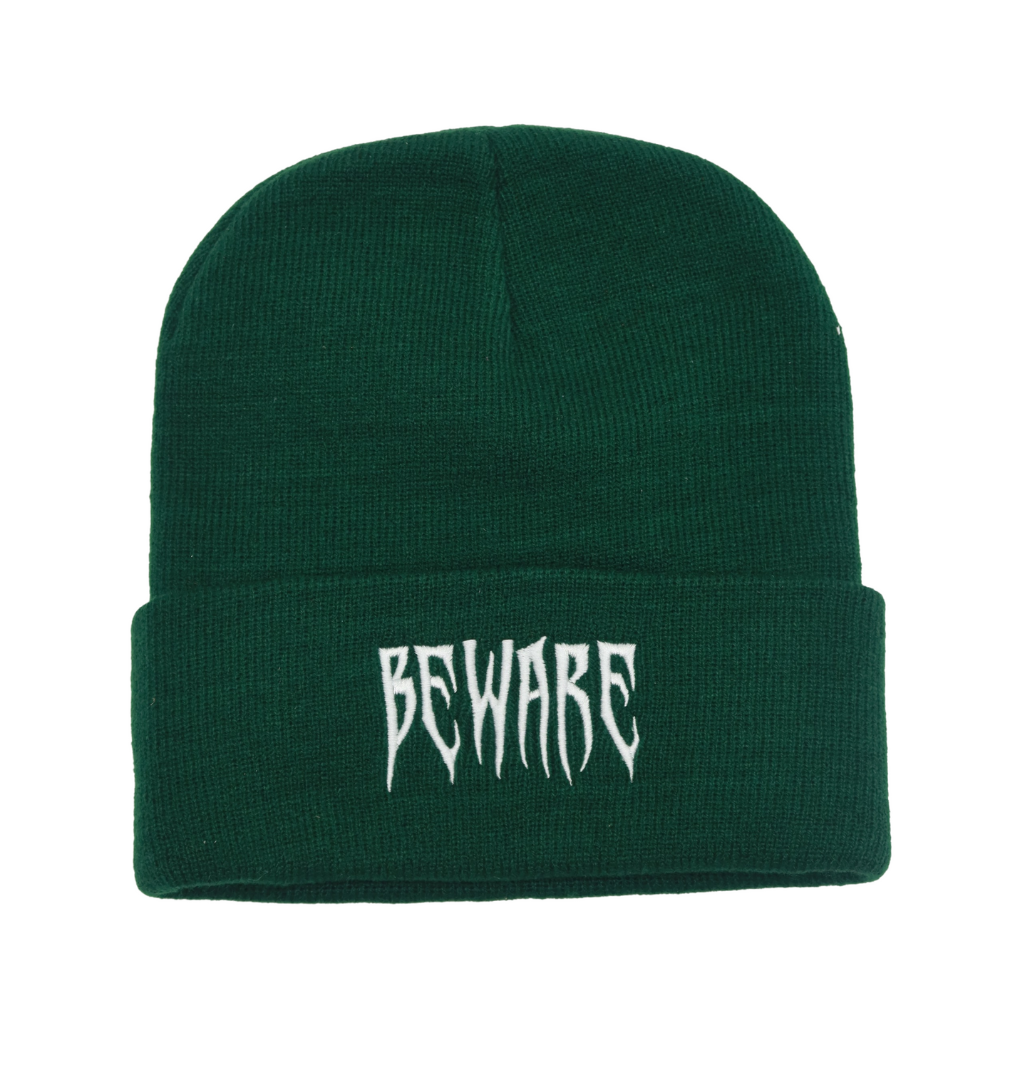 Green beware beanie