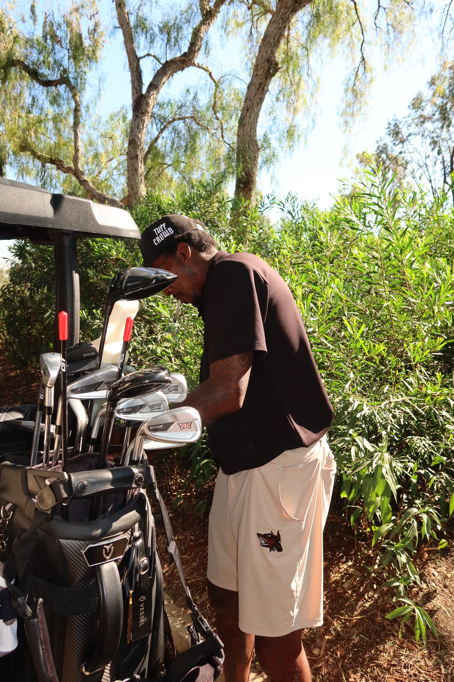 Tan Golf Shorts