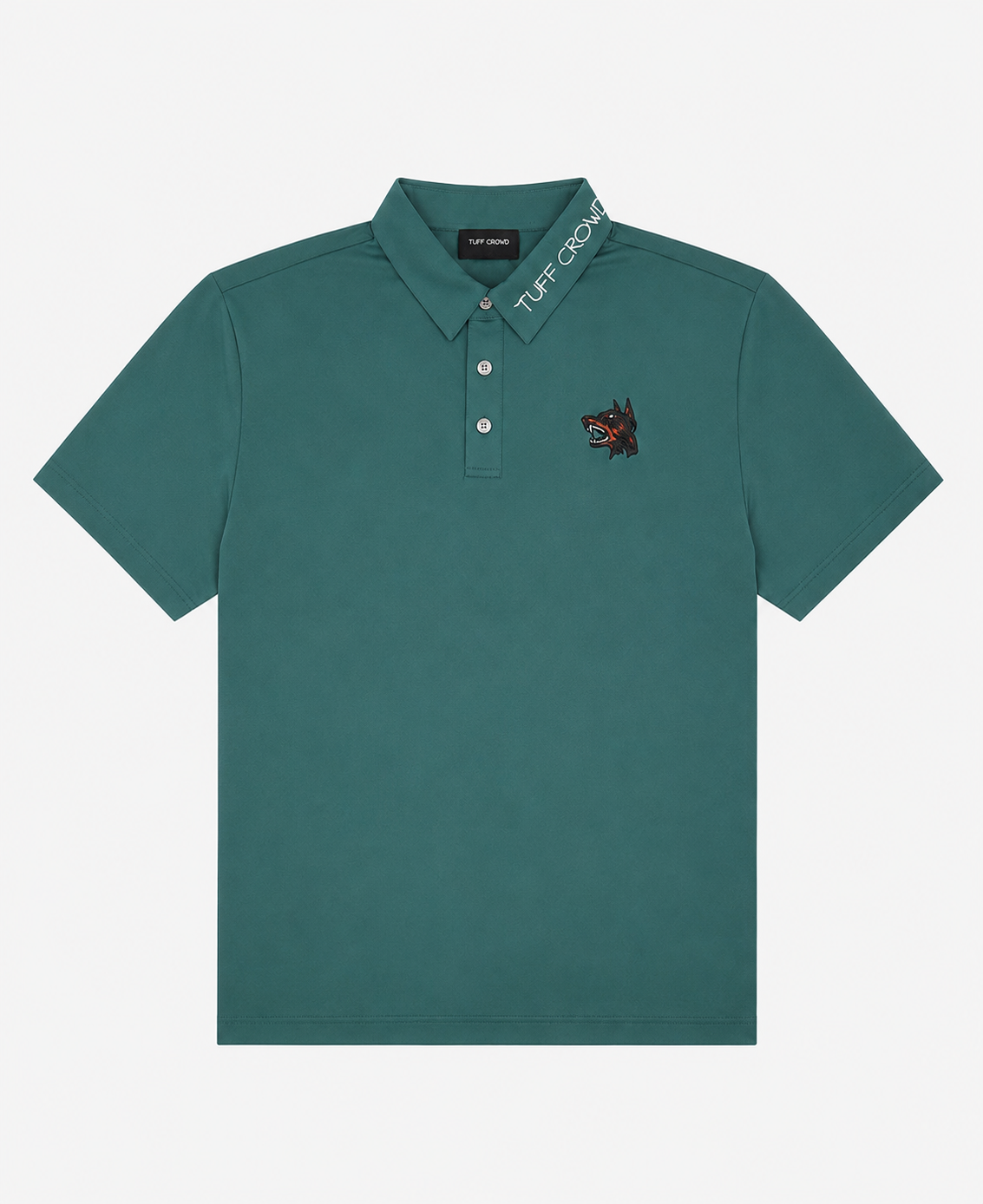 Turquoise green polo shirt