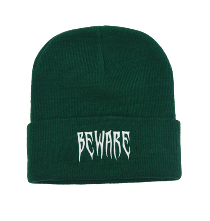 Green beware beanie