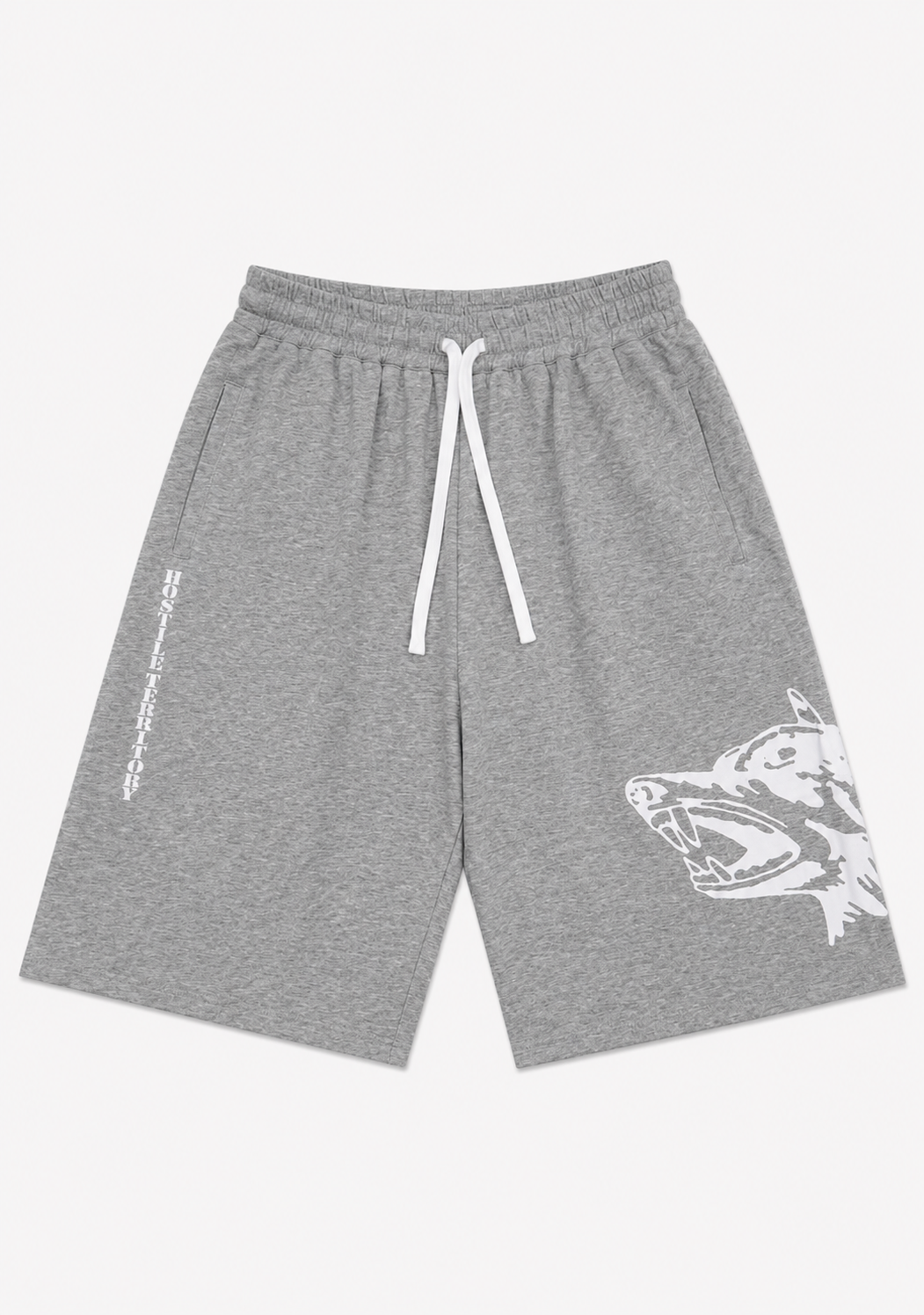Hostile 3/4 Baggy Shorts (GREY)
