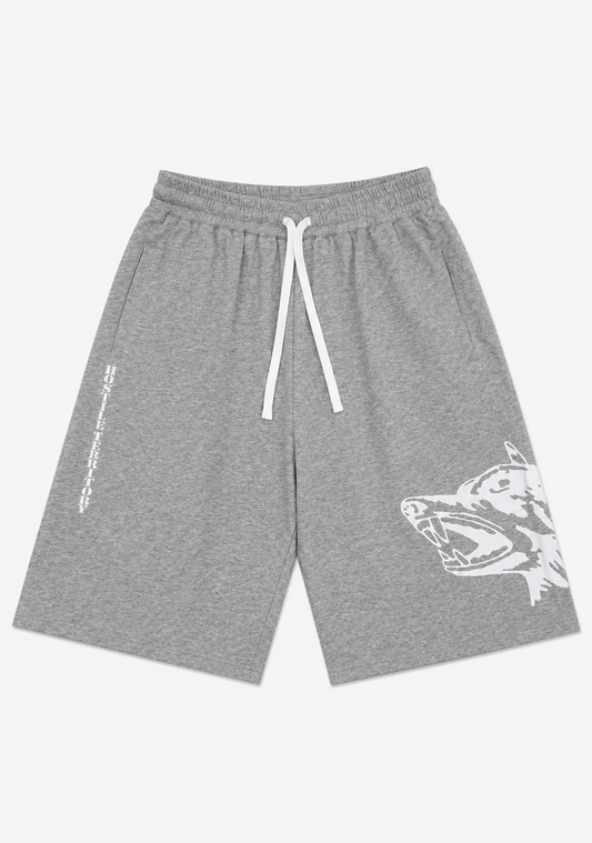 Hostile 3/4 Baggy Shorts (GREY)