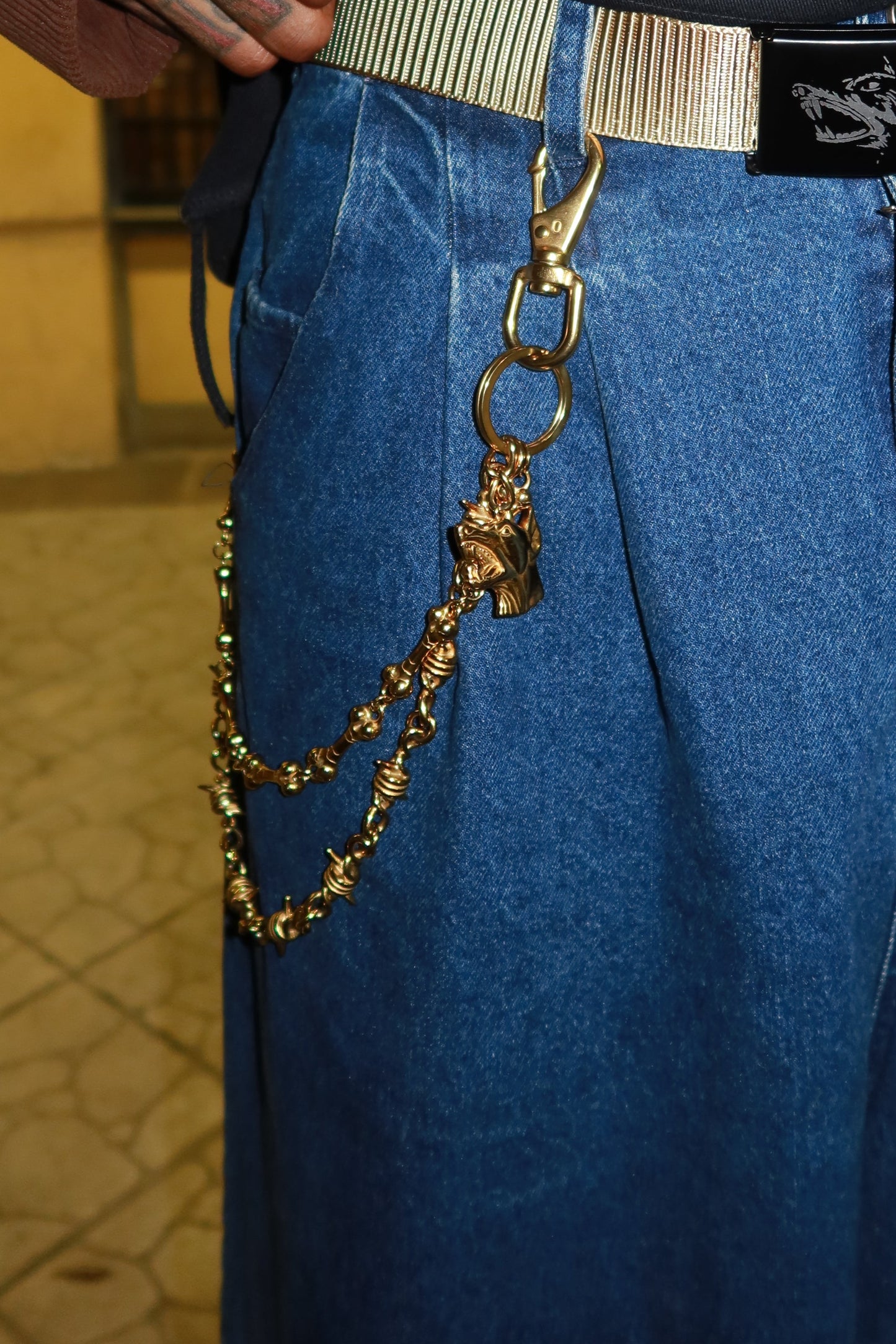 Gold Tuff Crowd Double Jean Chain