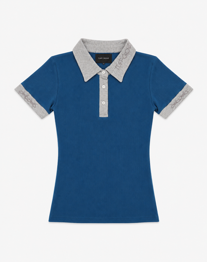 Steel Blue Woman’s slim fit polo shirt