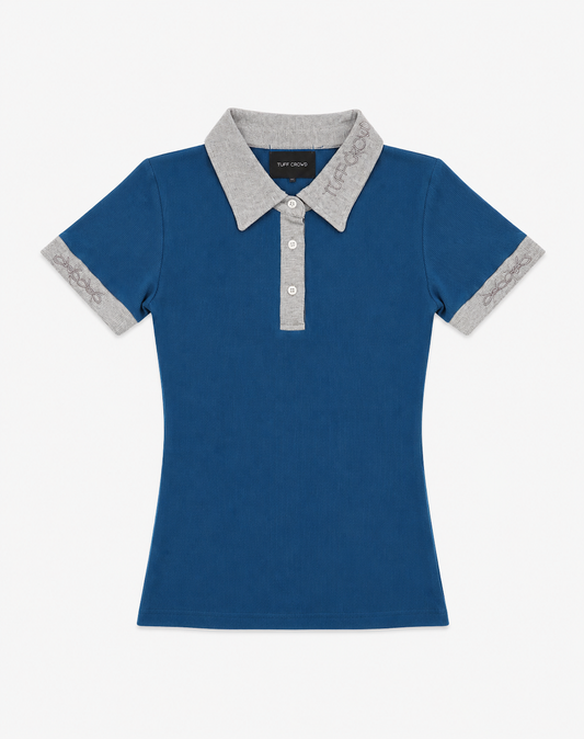 Steel Blue Woman’s slim fit polo shirt