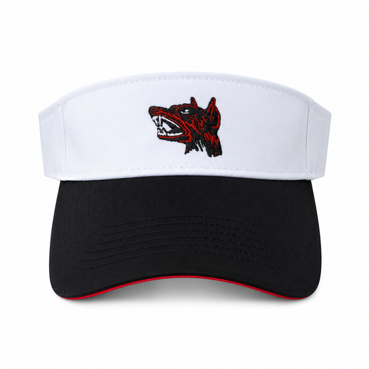 Doberman Visor (White & Black)