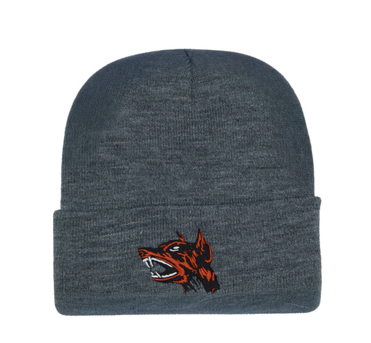 Grey beware beanie