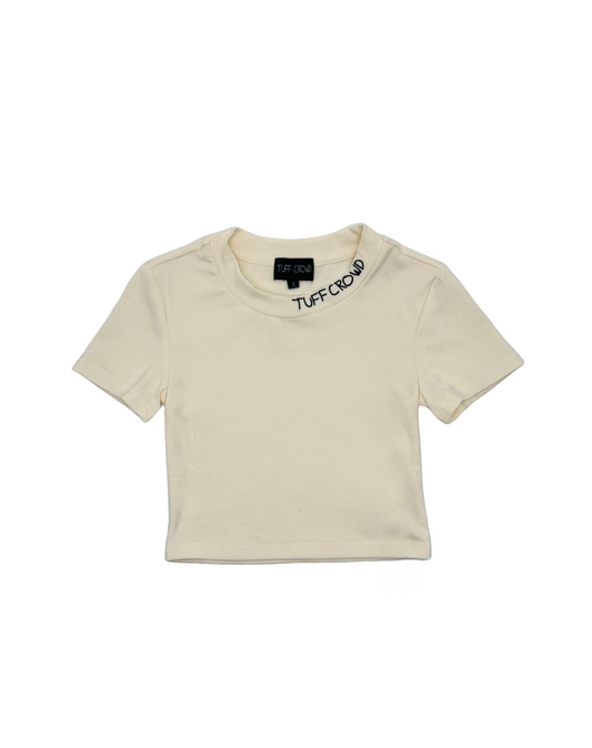 TUFF CROWD BONE CROP TOP