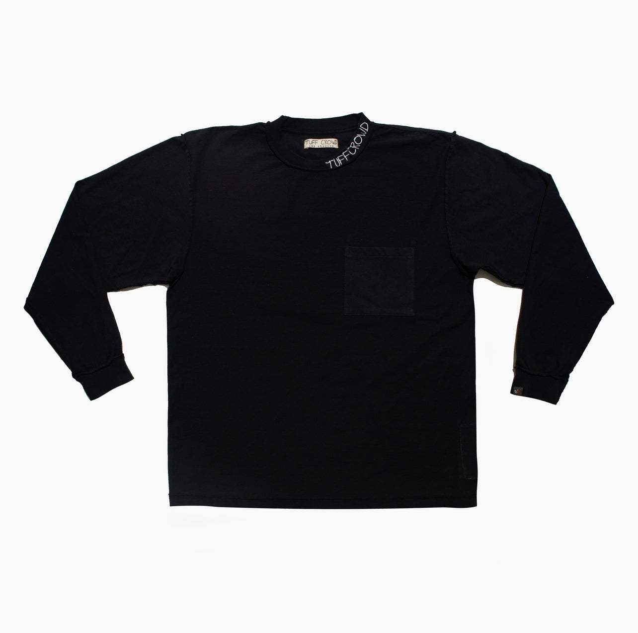 "HOSTILE" BLACK INSIDE OUT LONG SLEEVE TEE
