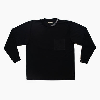 "HOSTILE" BLACK INSIDE OUT LONG SLEEVE TEE