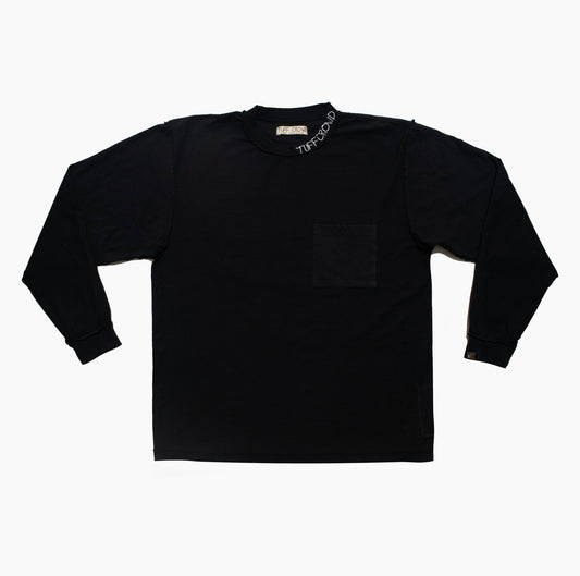 "HOSTILE" BLACK INSIDE OUT LONG SLEEVE TEE