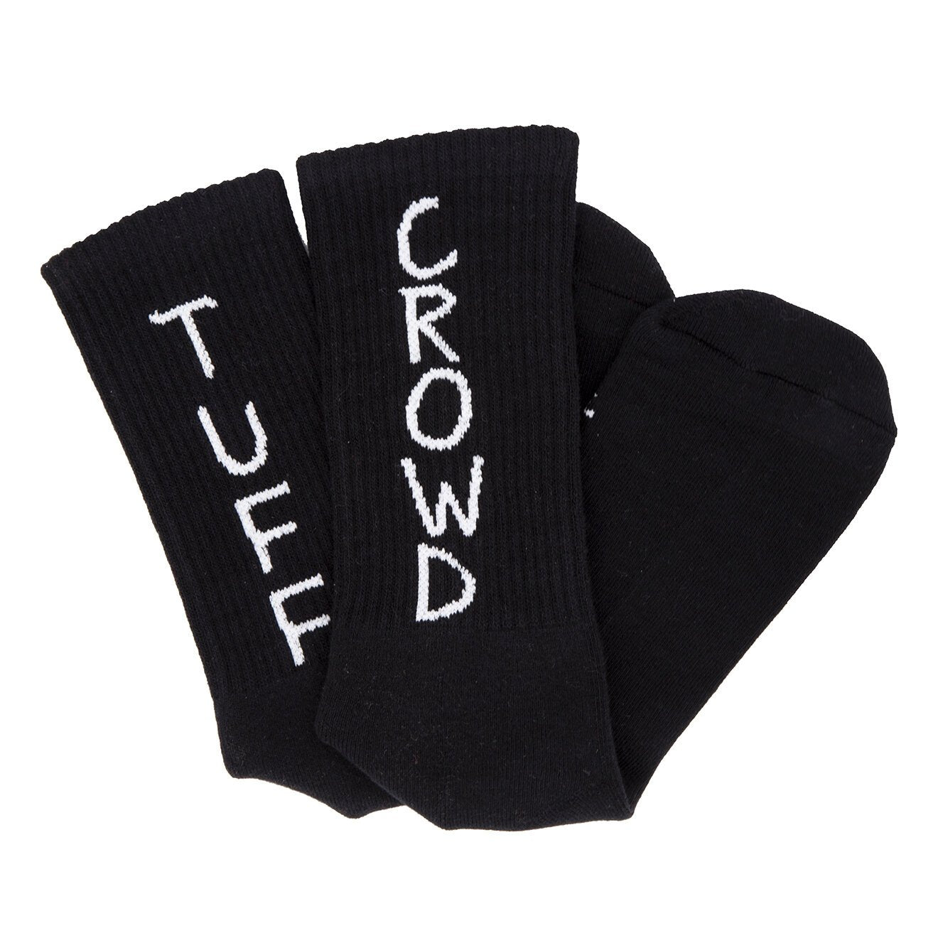 "TUFF CROWD" SOCKS COMBO PACK - BLACK/WHITE
